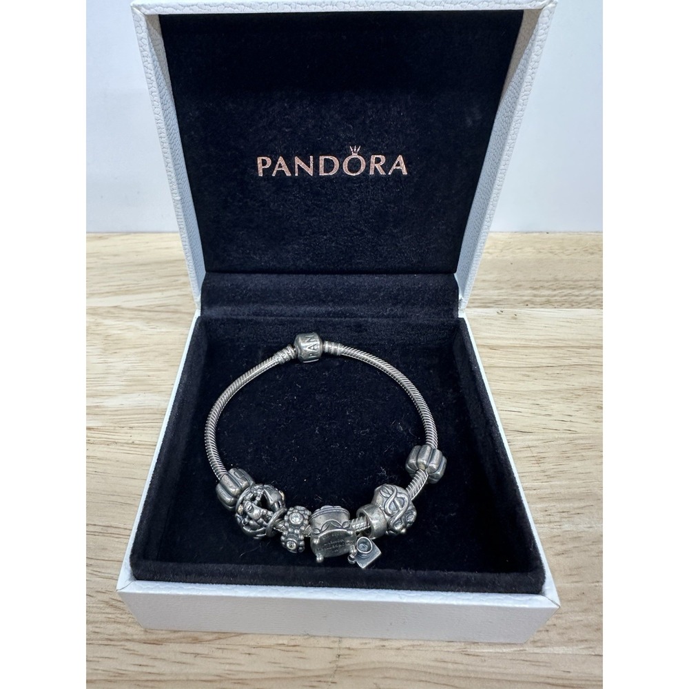 Authentic Pandora Sterling Silver Bracelet Charms